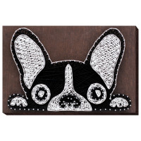 Набір стрінг-арт "Французький бульдог" ABC-010 дерев'яна основа (ABC-010)