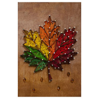 Набір стрінг-арт "Листок" ABC-032 дерев'яна основа (ABC-032)