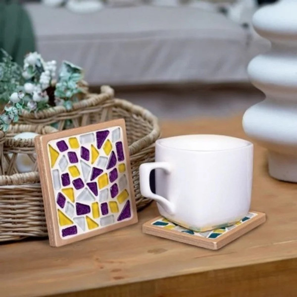 Набір для скляної мозаїки "Підставки для чашок" MA1002 квадратні (MA1002)