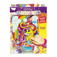 Креативна творчість "Блискуча мозаїка: Rainbow Pony" БМ-02-04, 20.6х26 см (БМ-02-04)