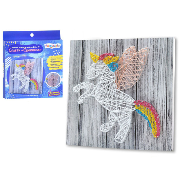 Набір для творчості "Єдиноріг" M5873UA малюнок ниткою за технікою Strsng-Art (M5873UA)