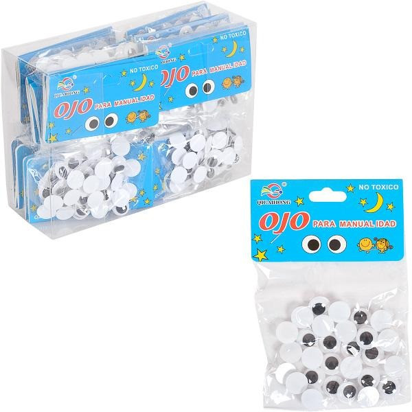 Творческий набор для аппликаций "Глаза" 106552 черные, размер 1,2 см (106552)