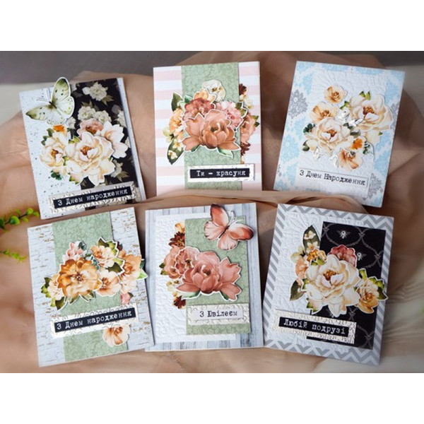 Набор для создания поздравительных открыток "Where beauty lives" FDGCK-047, 6 шт(FDGCK-047)