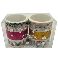 Набор декоративный скотч Merry Christmas XM-JD2273-3, 1,5 см x 2 м (XM-JD2273-3)
