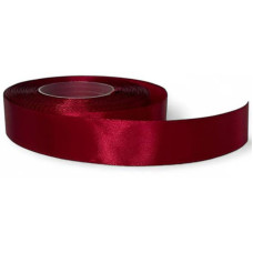 Атласна стрічка для рукоділля АБ-124, 0.6 см x 23 м, Бордовий  (АБ-124)