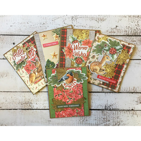 Набір для створення вітальних листівок "Our warm Christmas" FDGCK-019 (FDGCK-019)