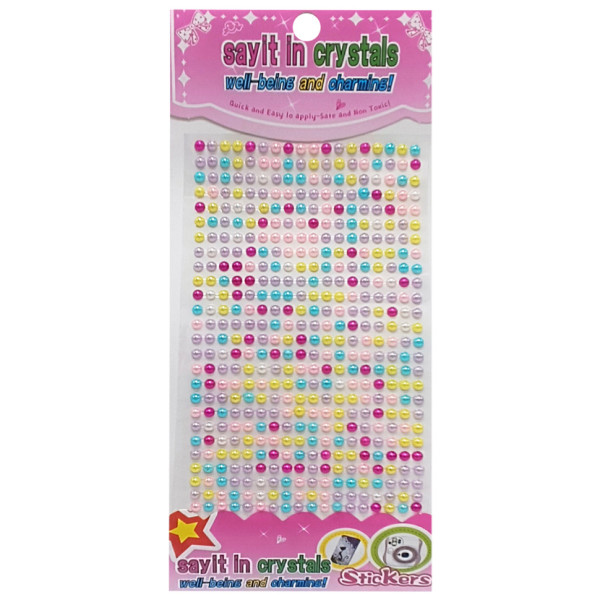 Наклейка камені "Перловий мікс" Планшетка-№29 на планшетці 468 шт 0,4 мм (Планшетка-№29)