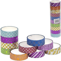 Скотч декоративний 3D блискучий з малюнком №68  (№68)