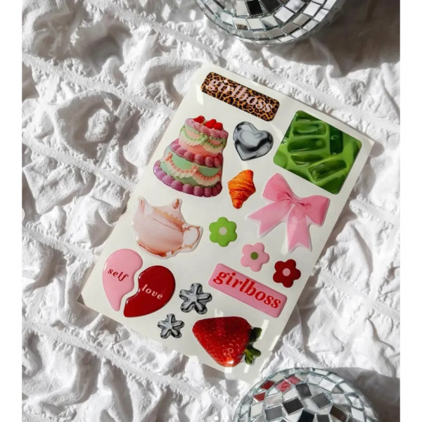 Дитячий стікерпак А6 Girlboss СS-3D-033 на вініловій основі (СS-3D-033)
