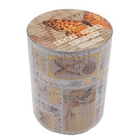 Декоративна стрічка з наліпками "Ретро стиль" XM-JD2859-1, 6 см 2 м  (XM-JD2859-1)