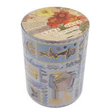 Декоративна стрічка з наліпками "Ретро стиль" XM-JD2859-3, 6 см 2 м  (XM-JD2859-3)