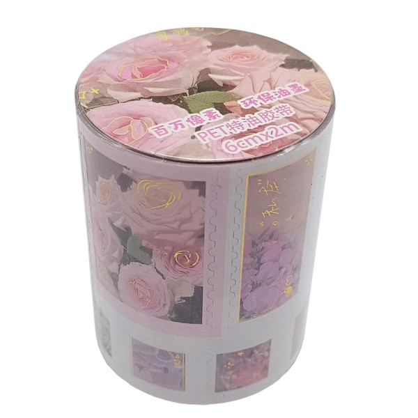 Декоративна стрічка з наліпками "Стиль Романтик" XM-JD2858-3, 6 см 2 м  (XM-JD2858-3)