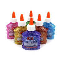 Клей для творчості глітерний "Строкатий" Bambi DSCN4620 з блискітками, 100 мл (DSCN4620)