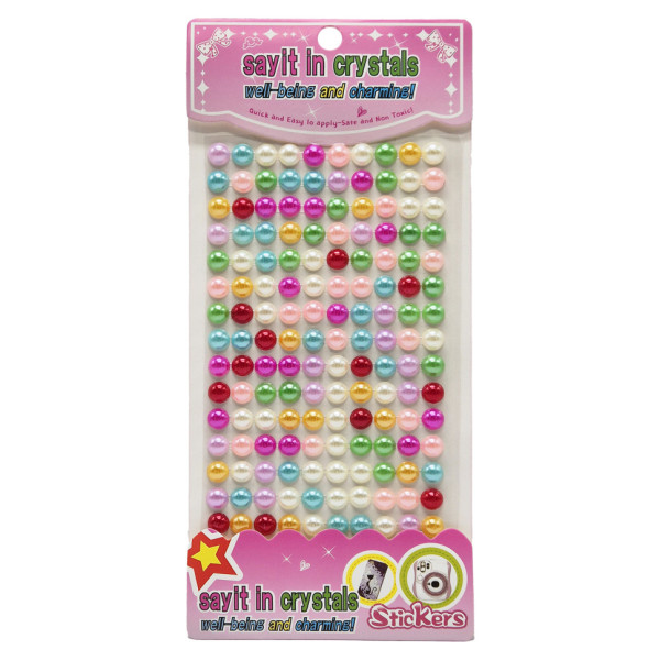 Напівбусини наклейки Перлинний мікс Bambi SP-863 на планшетці 150 шт (SP-863)