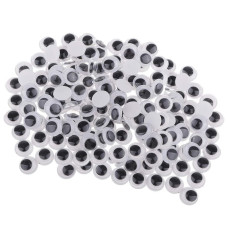 Очі для іграшок самоклеючі Bambi ED-541 упаковка 10 гр, 130 шт, 10 мм (ED-541)