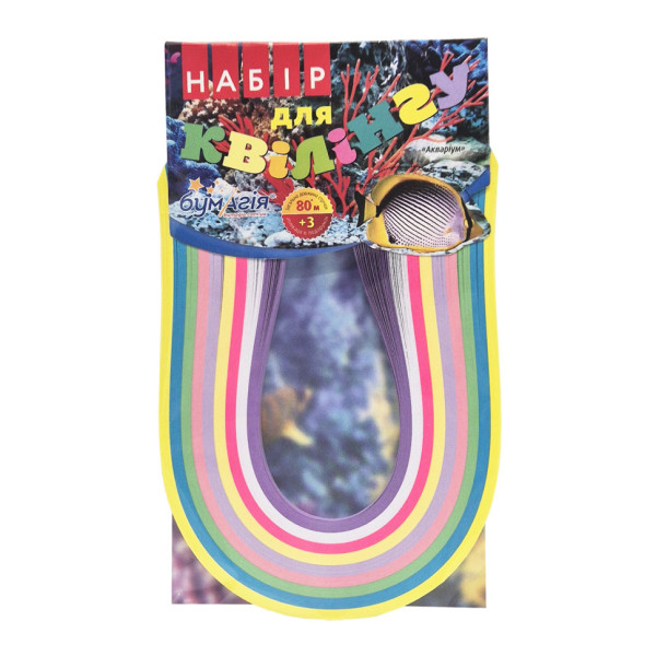 Папір для квілінгу "Акваріум" Bumagia 5-30-3, 5 ммх30 см (5-30-3)