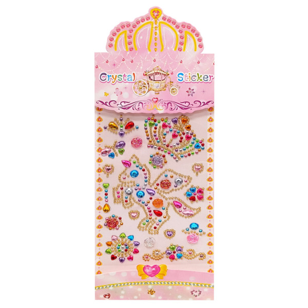 Наклейки декоративні "Кристали" XY-022-1 на планшеті (XY-022-1)