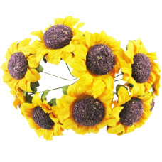 Декоративний соняшник для творчості KV-735 пучок 10 штук (KV-735)