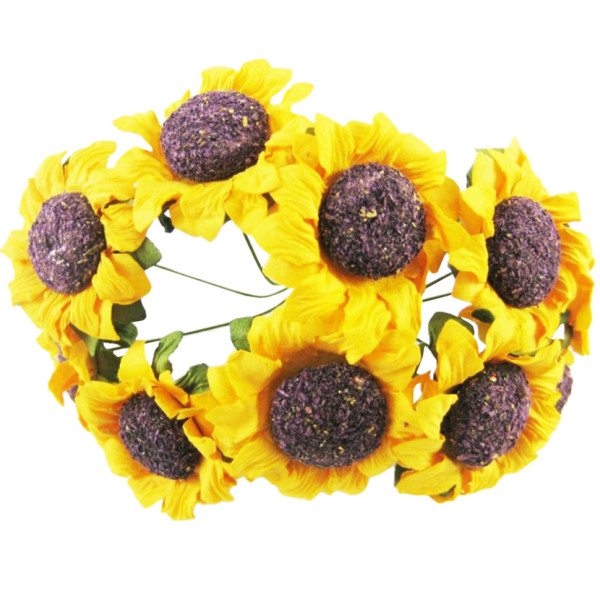 Декоративний соняшник для творчості KV-735 пучок 10 штук (KV-735)