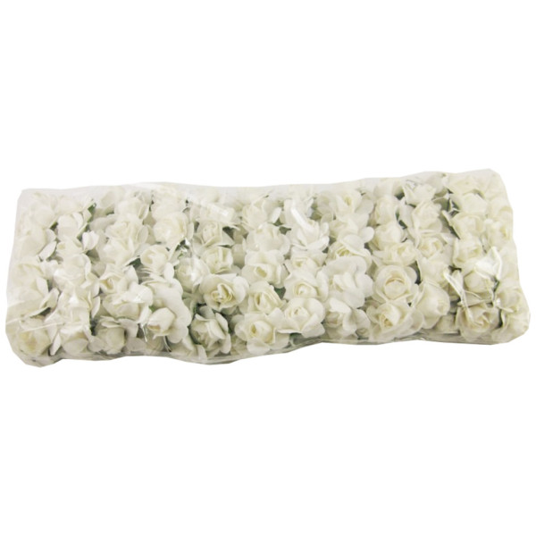 Декоративні троянди для творчості KV-733 пучок 12 штук  (KV-733)