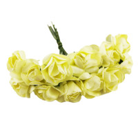 Декоративні троянди для творчості KV-729 пучок 12 штук  (KV-729)