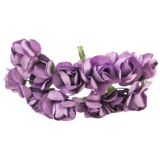 Декоративні троянди для творчості KV-731 пучок 12 штук  (KV-731)