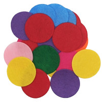 Декоративні фетрові кружечки для творчості FIt-S-50, 20 штук (Fit-S-50)