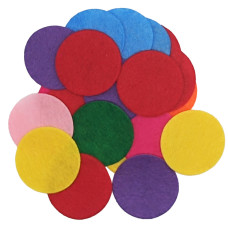 Декоративні фетрові кружечки для творчості FIt-S-50, 20 штук (Fit-S-50)