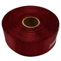 Атласна стрічка для рукоділля АБ-324, 2,5 см х 23 м, бордо (АБ-324)