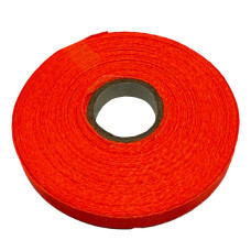 Атласна стрічка для рукоділля АБ-123, 0,6 см x 23 м, оранжевий неон (АБ-123)