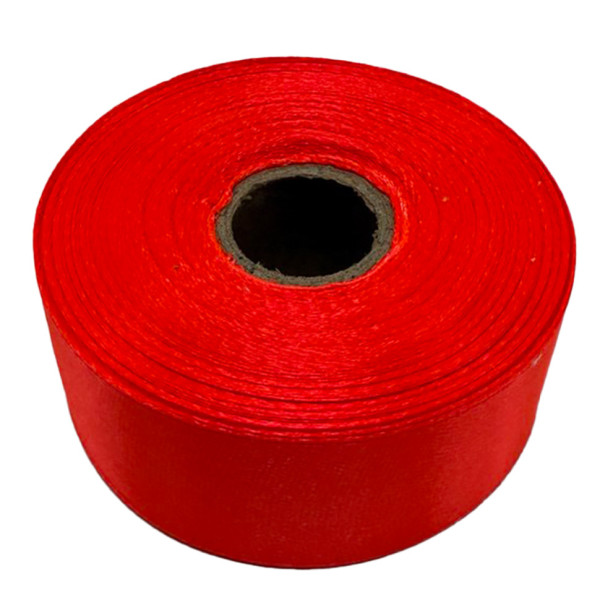 Атласна стрічка для рукоділля АБ-323, 2,5 см x 23 м, оранжевий неон (АБ-323)