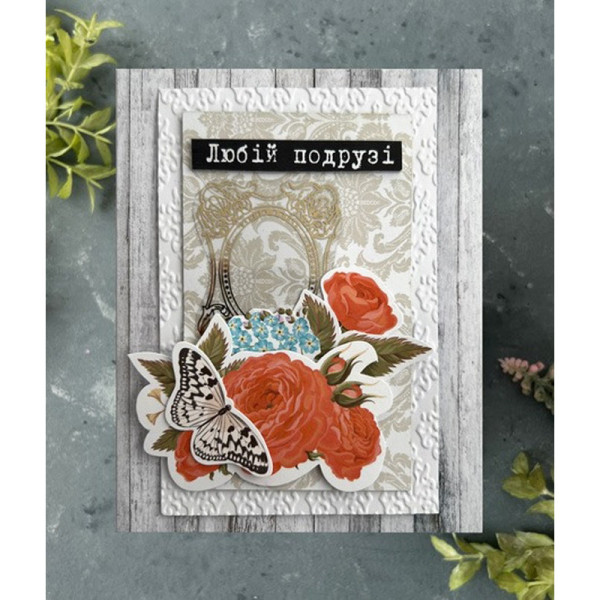 Набір для створення вітальних листівок "Трояндові мрії" FDGCK-042, 6 шт (FDGCK-042)