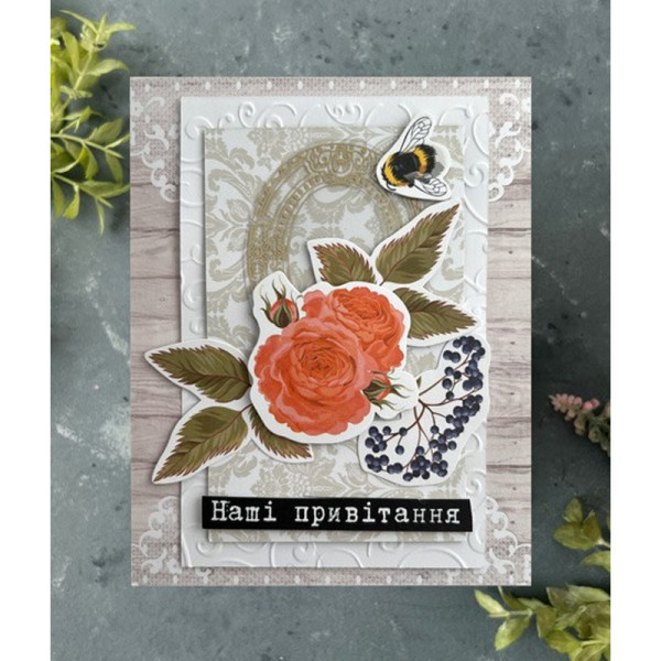 Набір для створення вітальних листівок "Трояндові мрії" FDGCK-042, 6 шт (FDGCK-042)