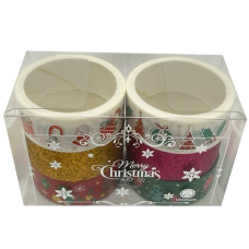 Набір декоративний скотч "Merry Christmas" XM-JD2273-1, 1,5 см x 2 м  (XM-JD2273-1)