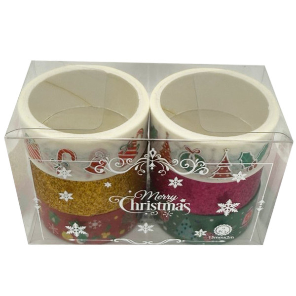 Набір декоративний скотч "Merry Christmas" XM-JD2273-1, 1,5 см x 2 м  (XM-JD2273-1)