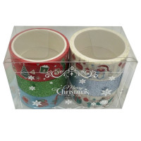Набір декоративний скотч "Merry Christmas" XM-JD2273-2, 1,5 см x 2 м  (XM-JD2273-2)