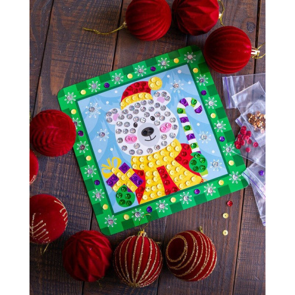 Дитячий набір для творчості "Новорічні листівки з паєтками" 10100694 (10100694)