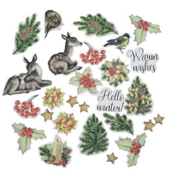 Набір для створення 3-х Різдвяних листівок "Awaiting Christmas" FDGCK-036 (FDGCK-036)