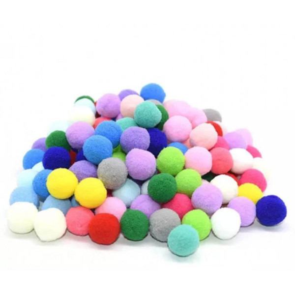 Набір для творчості "Помпони" PMP-1-50 в наборі 50 штук Ø1см (PMP-1-50)