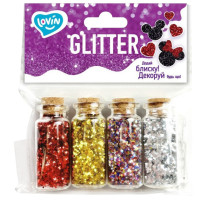 Набір для творчості "Гліттер для декорування" 90019, 4 кольори (90019)