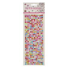 Наклейки декоративні XY-004(Multi Color) на планшеті 504 шт (XY-004(Multi Color))