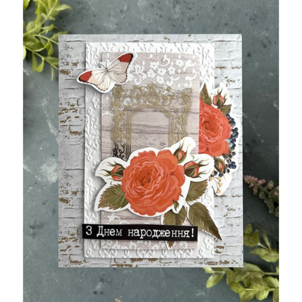 Набір для створення вітальних листівок "Трояндові мрії" FDGCK-042, 6 шт (FDGCK-042)