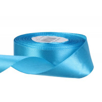 Атласна стрічка для рукоділля АБ-514, 5 см x 23 м, Блакитний (АБ-514)