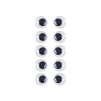 Пластикові очі для іграшок PE-012, 12 мм, 10 штук в упаковці (PE-012)