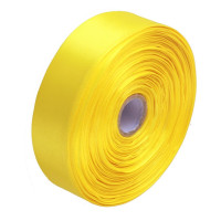 Атласна стрічка для рукоділля АБ-304, 2,5 см x 23 м, Жовтий (АБ-304)