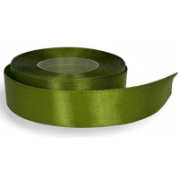 Атласна стрічка для рукоділля АБ-117, 0.6 см x 23 м, Зелений  (АБ-117)