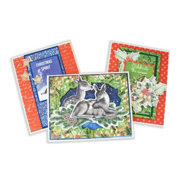 Набір для створення 3-х Різдвяних листівок "Awaiting Christmas" FDGCK-036 (FDGCK-036)