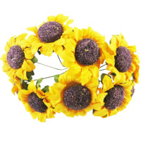 Декоративний соняшник для творчості KV-735 пучок 10 штук (KV-735)
