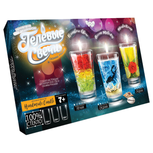 Комплект креативного творчества Гелевые свечи GS-02 для оформления интерьера GS-02-01(GS-02-01)