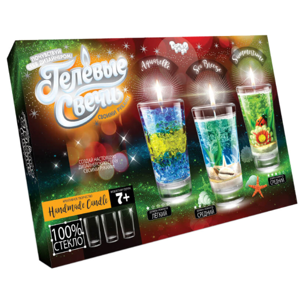 Комплект креативного творчества Гелевые свечи GS-02 для оформления интерьера GS-02-02(GS-02-02)